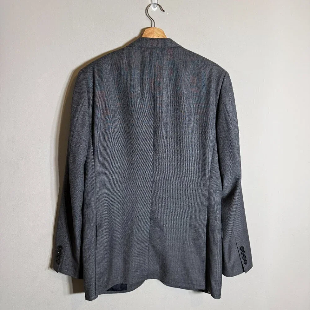 J. Crew Ludlow Slim-Fit Suit Jacket Sport Coat Blazer Mens 38R Gray Italian Wool